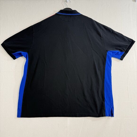 Polo Ralph Lauren Shirt 2XB Cookie Patch Rugby Style VTG Colorblock Black - Picture 2 of 8